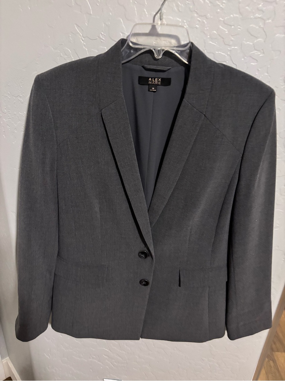 Alex Marie Dark Gray Women's Blazer Jacket
